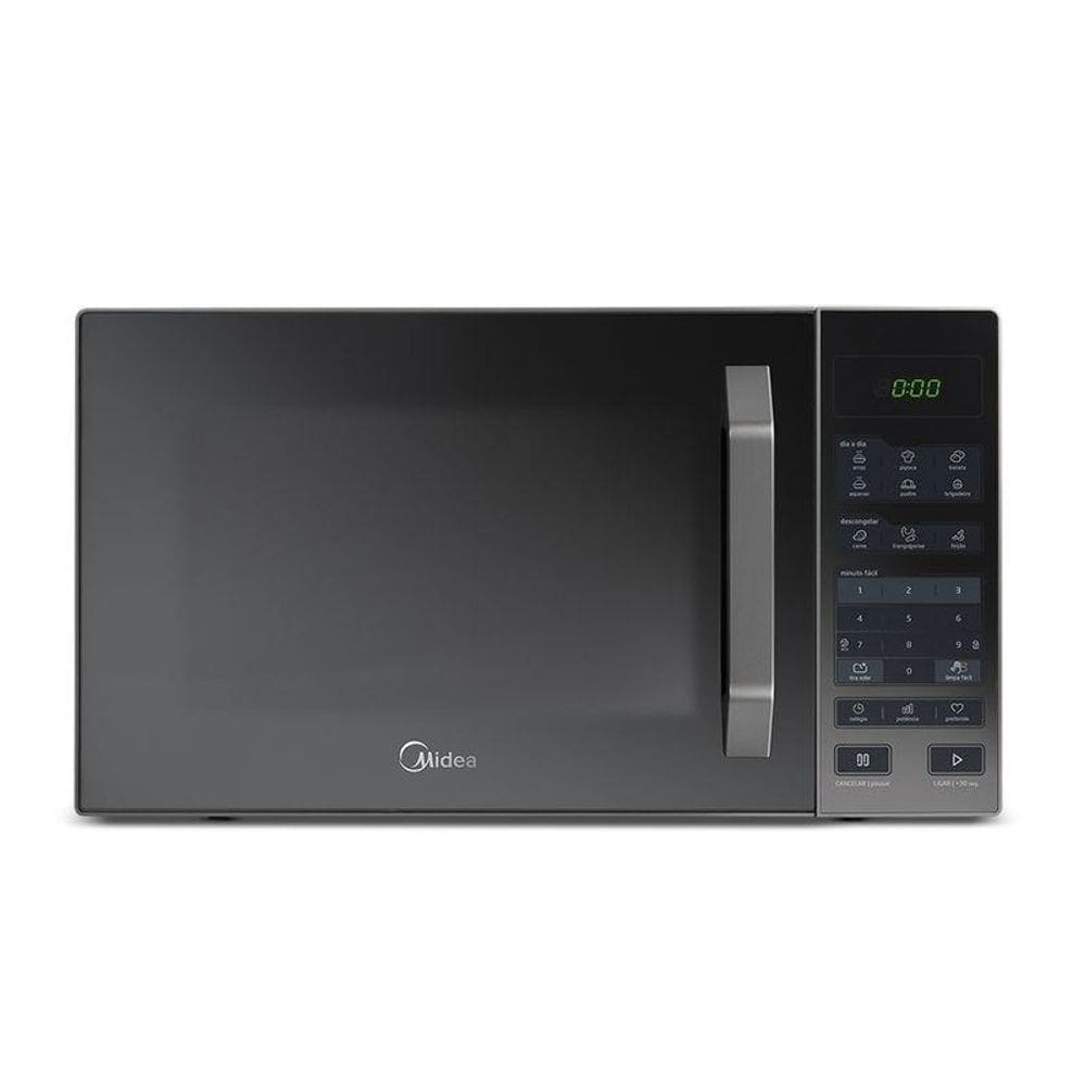 Micro-ondas 35l prata porta espelhada 110v - midea