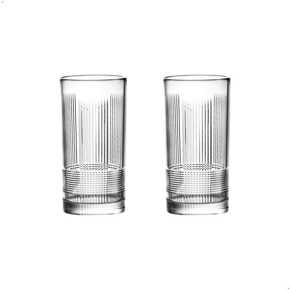 Jogo 2 copos de cristal água 350 ml linha vivant l`hermitage