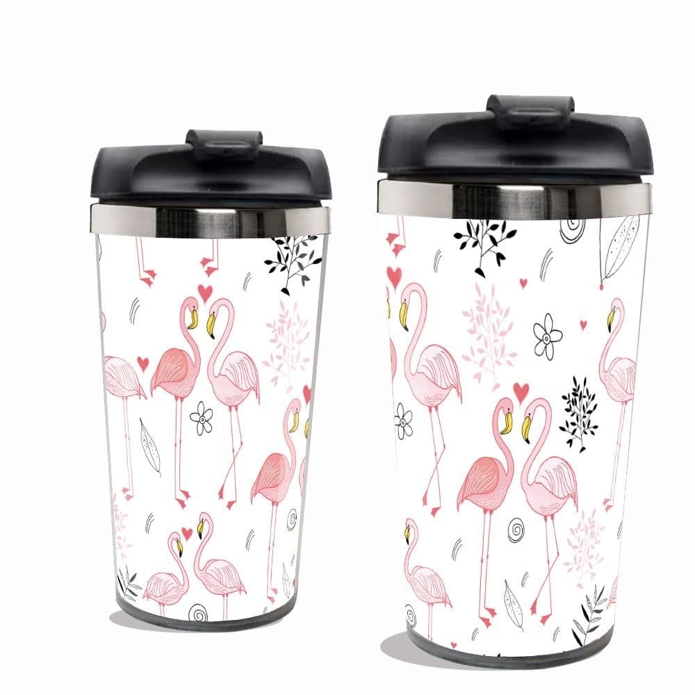 Copo térmico flamingos