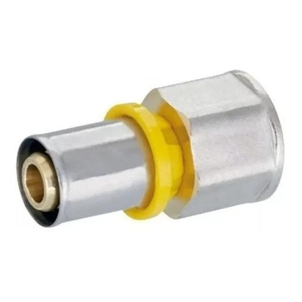 Conector fixo fêmea 16mm x 1/2`` linha gás pex