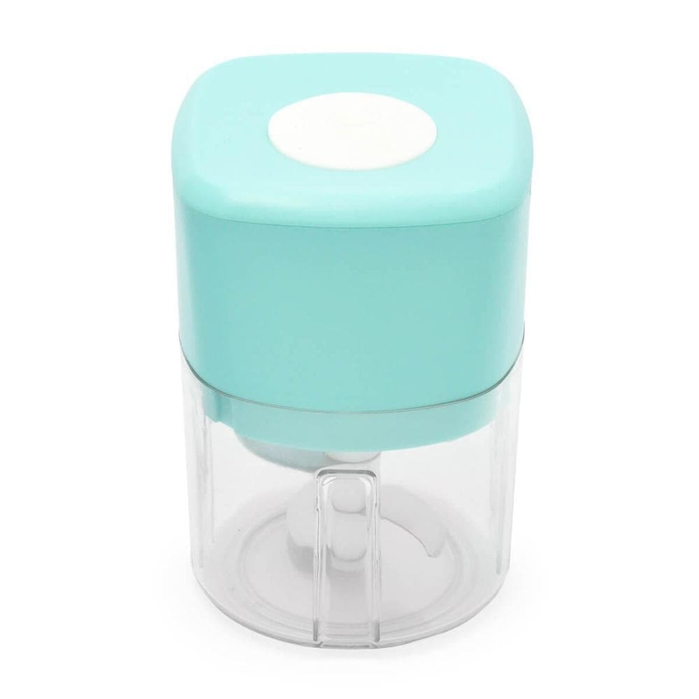 Mini processador moedor elétrico usb sem fio azul