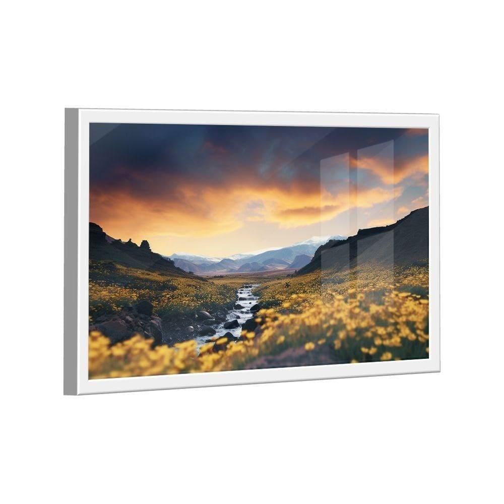 Quadro Paisagem Do Campo Amarela -- Br Artes