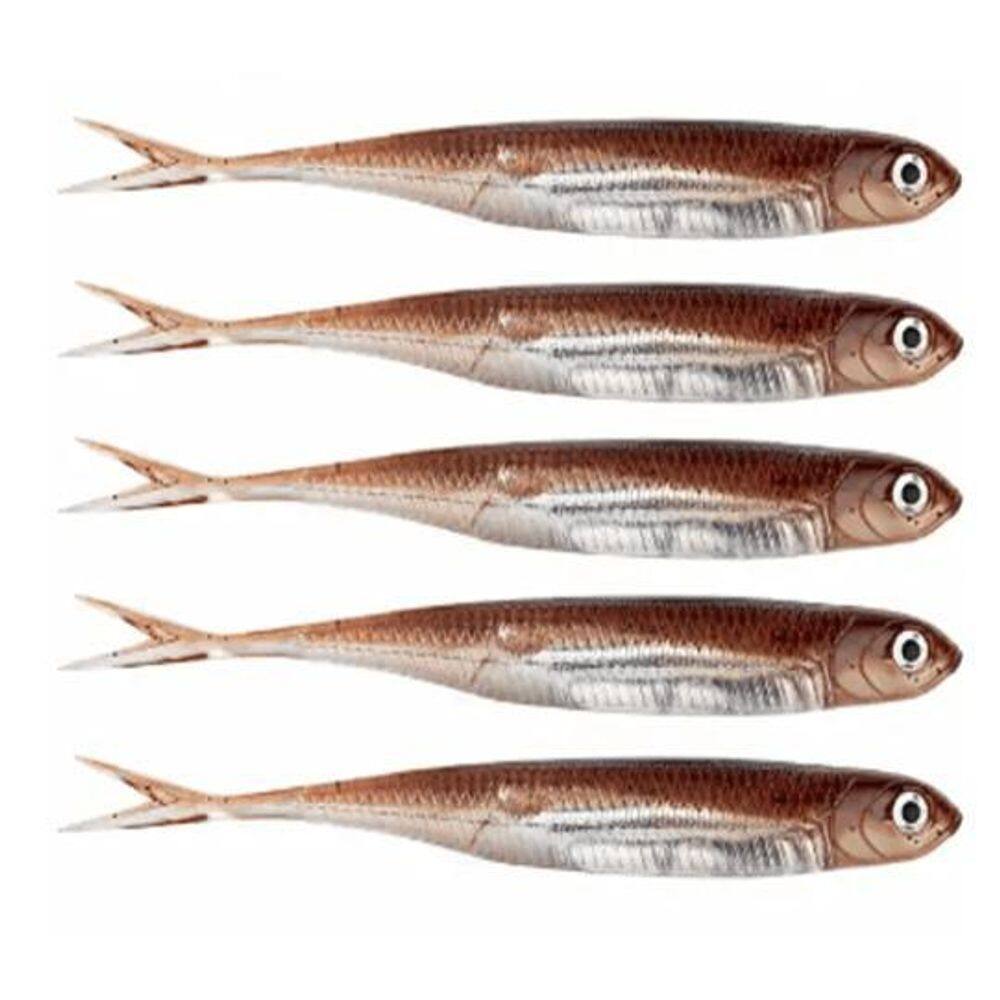 Kit 5 iscas artificiais pesca real jig shad soft head 10cm m