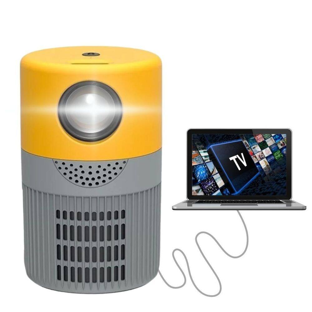 Projetor portátil yt 400 full hd led 1080p entrada hdmi usb