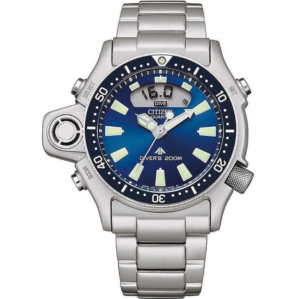 Relógio citizen promaster aqualand tz10137f / jp2000-67l
