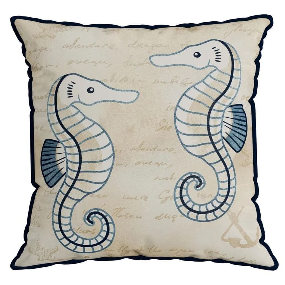 Almofada Náutica Cavalo Marinho 347183 50x50cm Belchior