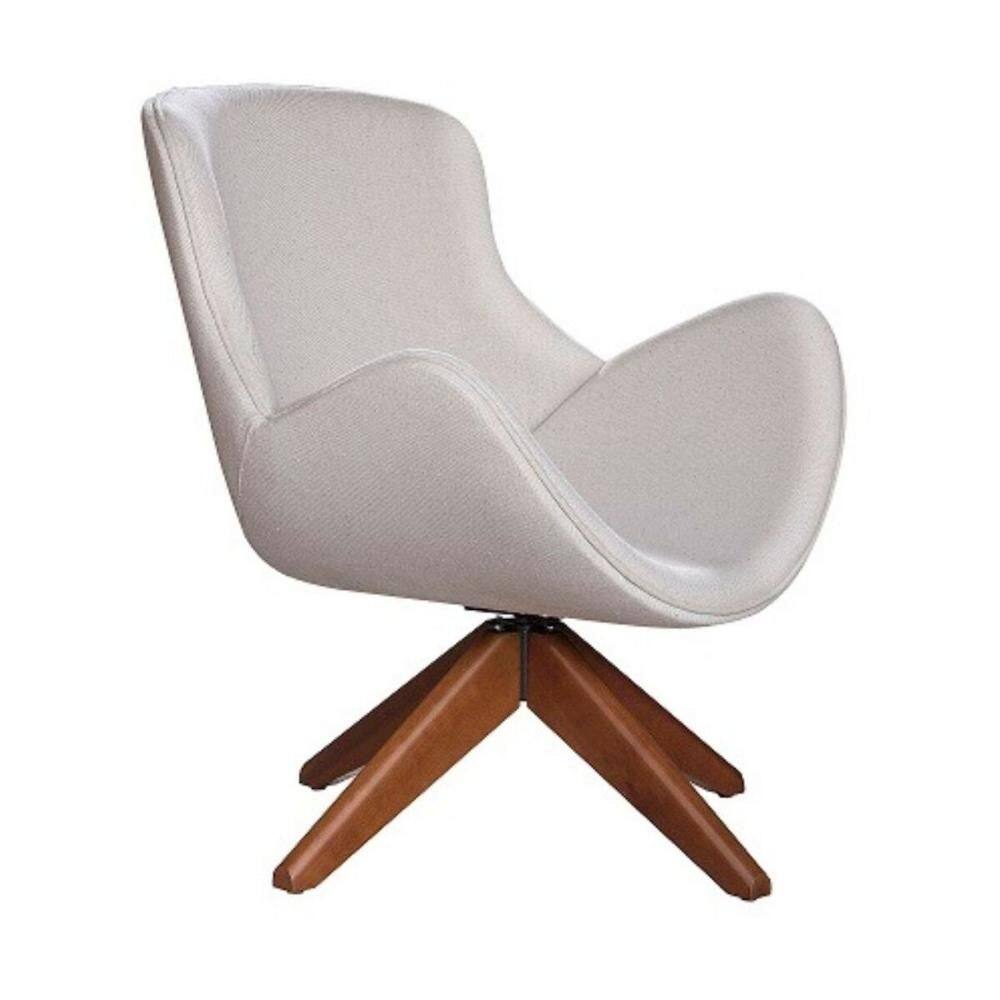 Poltrona Decorativa com Base Giratória Multimóveis CR7006