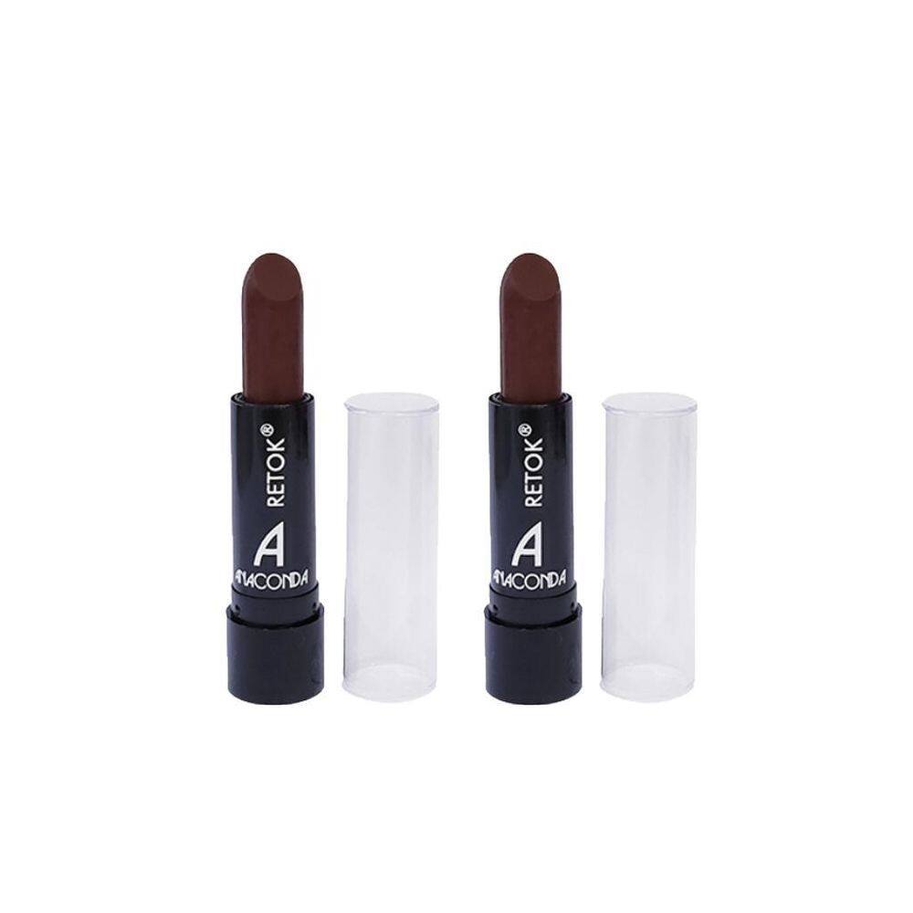 Retok para barba e bigode anaconda 3g-castanho-kit c/2un