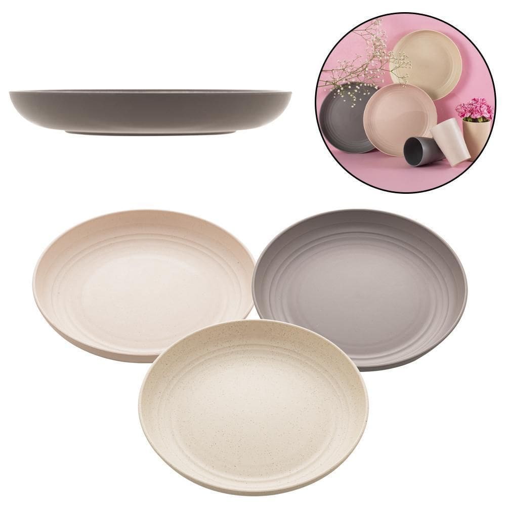 Prato de bambu ecológico 500ml - 20cm 275g