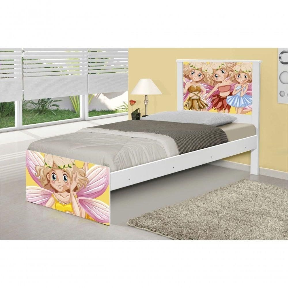 Cama Solteiro Fadinhas Coloridas