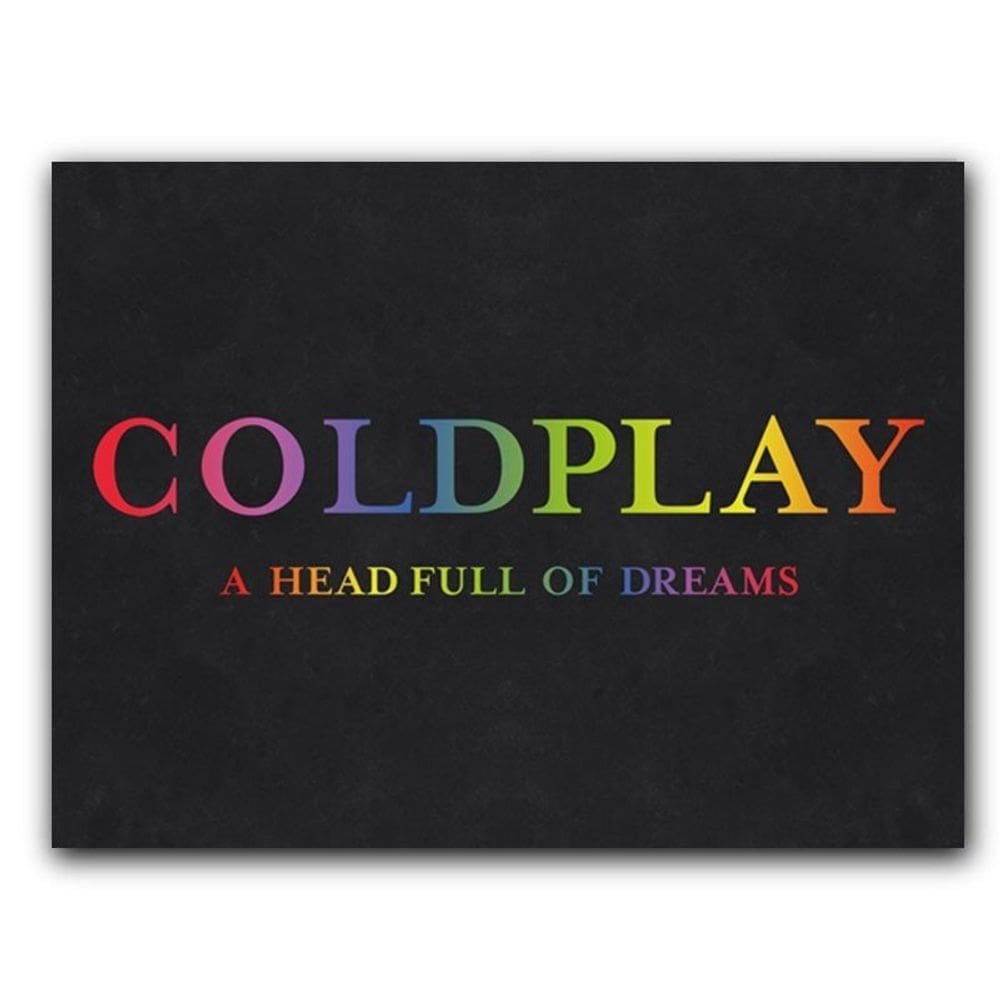 Placa  mdf  20 cm x 30 cm - coldplay  bd13