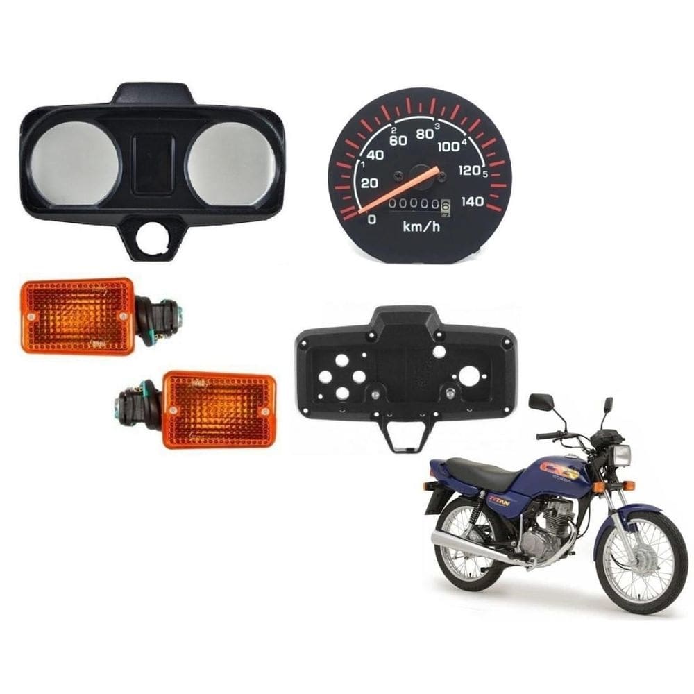 Carcaça painel velocimetro 2 piscas cg titan 125 1992 a 1999
