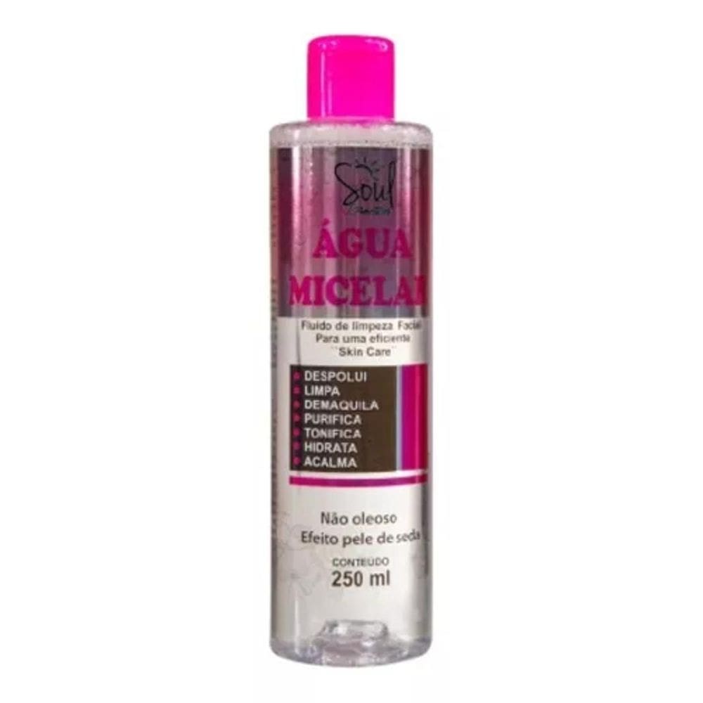 Água micelar rosa mosqueta 250ml - soul cosméticos