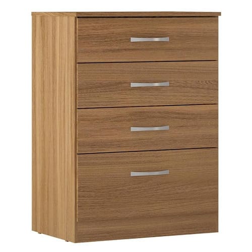 imagem-Cômoda Astral 4 Gavetas Amêndola Touch - Demóbile - Marrom