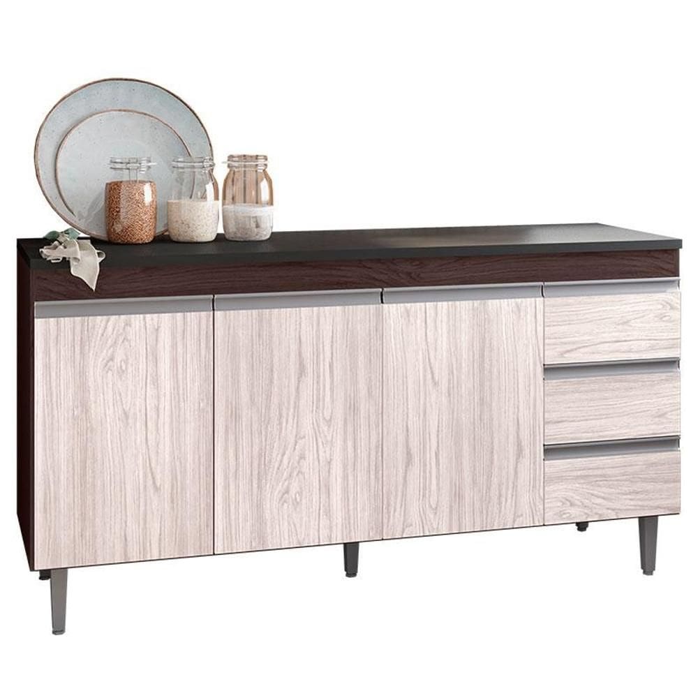 Balcão de Pia Andréia 150 cm Castanho Avelã – AJL