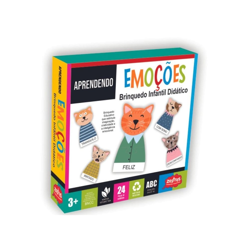 Jogo de Quebra-Cabeça Aprendendo Emoções Zastras