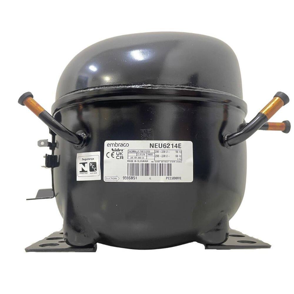Motor compressor aspera 3/4 neu6214e embraco 220v gás r22