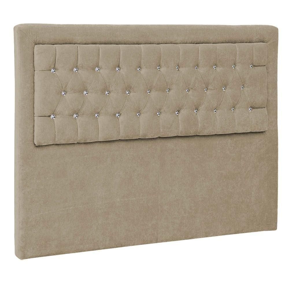 Cabeceira Solteiro Iasi P04 90 Cm Suede Bege