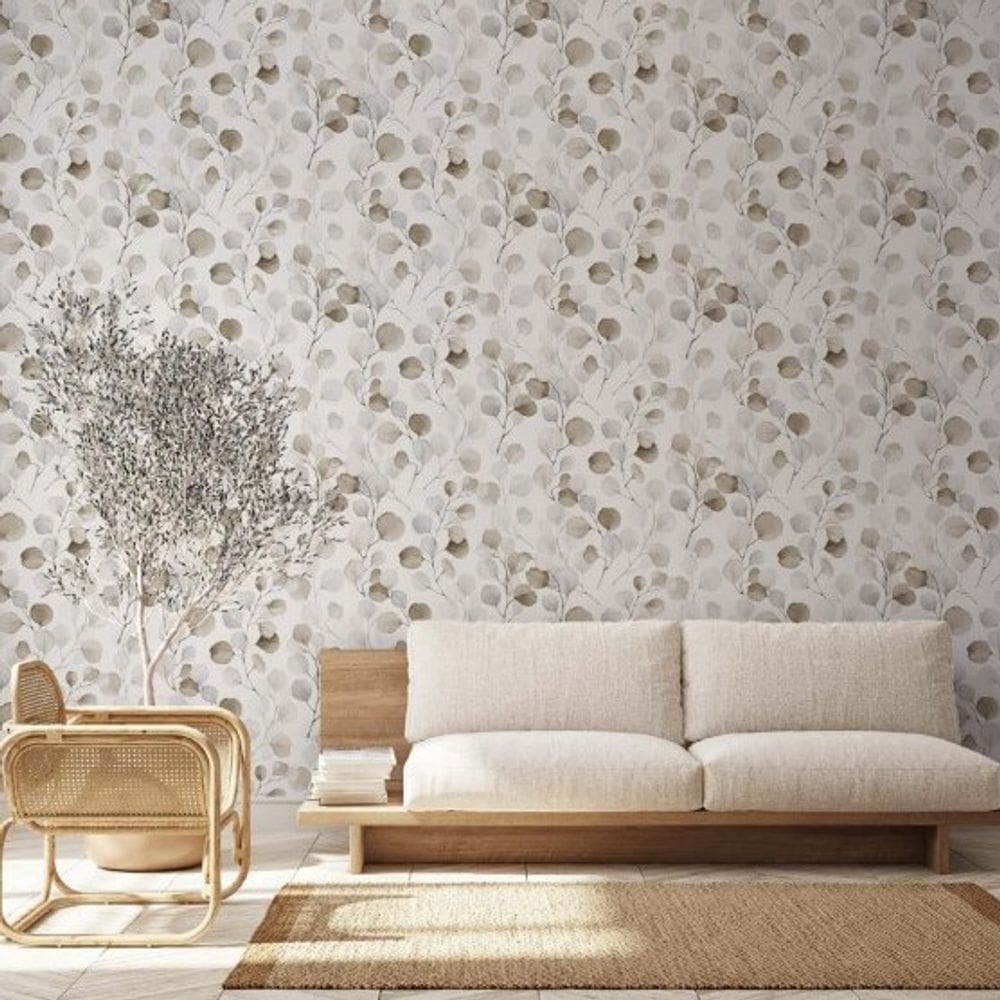 Papel de Parede Sheilas Folhagem Bege 47423