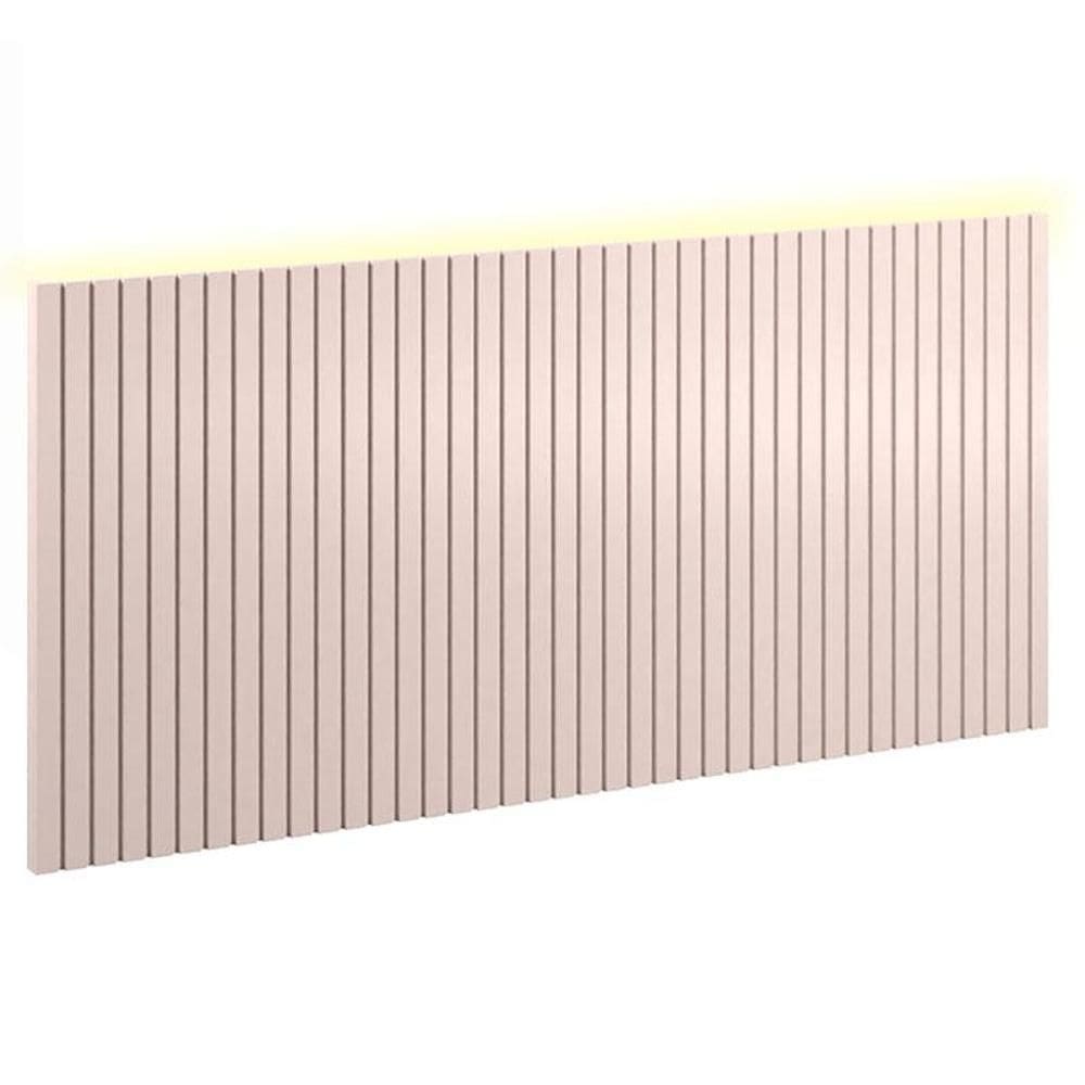 Painel Decorativo Ripado 230x109x49 cm Rose com Led - Matic