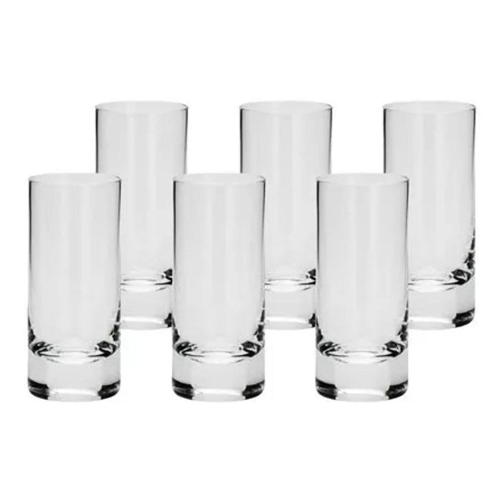 Copo shot cristal ecológico bohemia 65 ml - 6 unidades