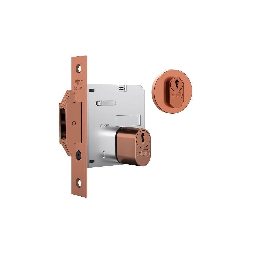 Fechadura porta correr e bater stam 1006 rosê asa avião