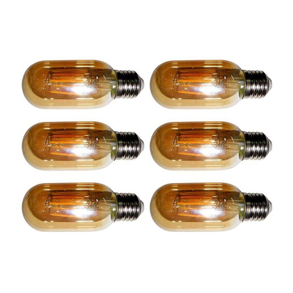 Lampadas de Led Kit 6 Multi Filamento Retro Iluminação Bivolt 30W Vintage