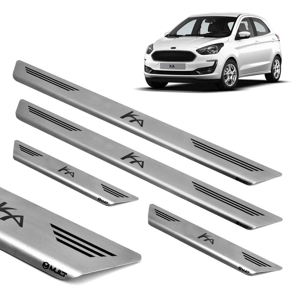 Soleira aço inox escovado porta mult ka hatch 2016