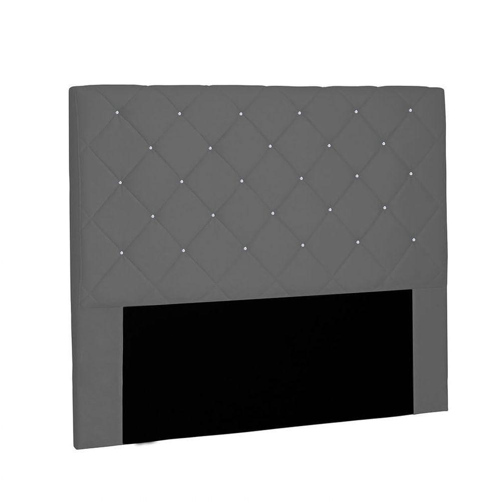 Cabeceira Tania Cama Box Casal 140 Cm Cinza