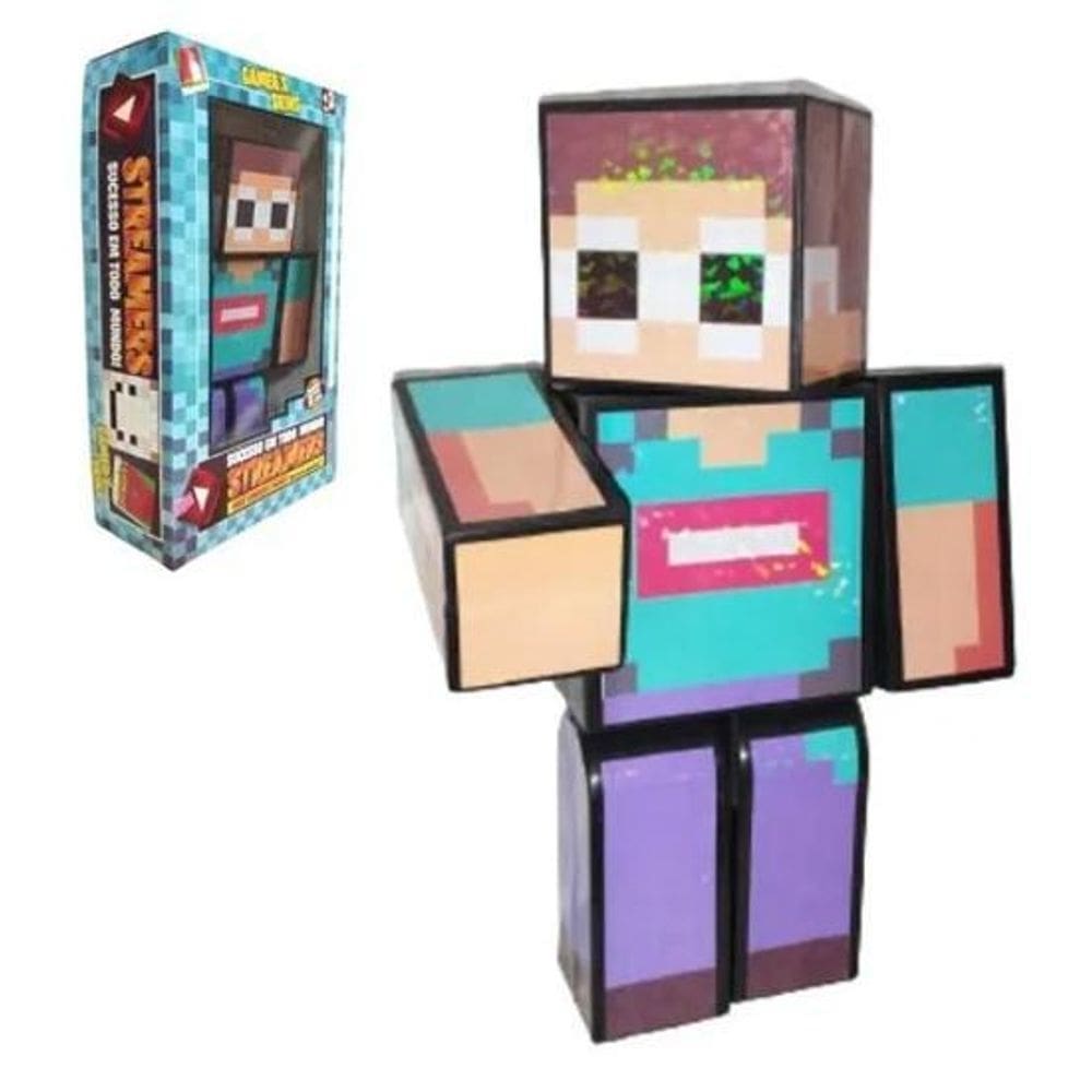 Boneco streamers - george - minecraft - algazarra 3.03.1200