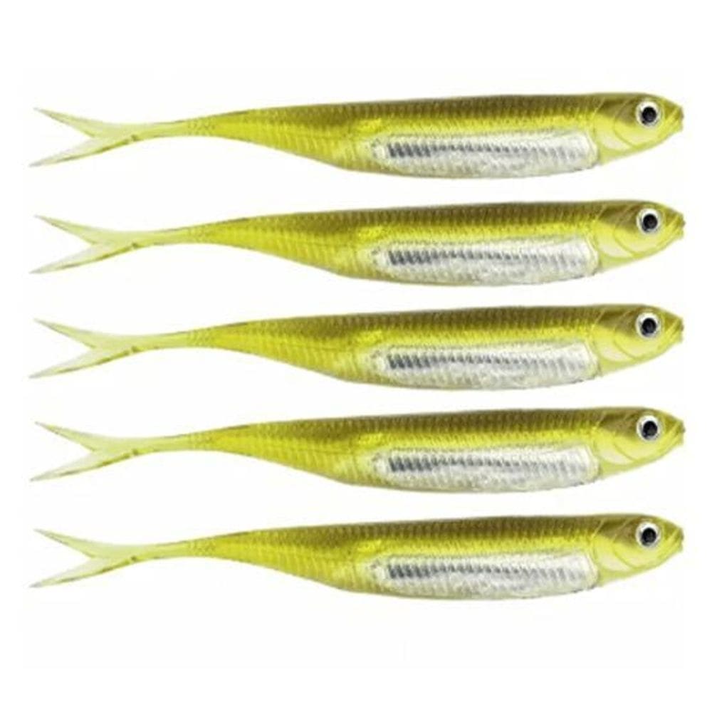 Kit 5 iscas artificiais pesca real jig shad soft head 10cm a