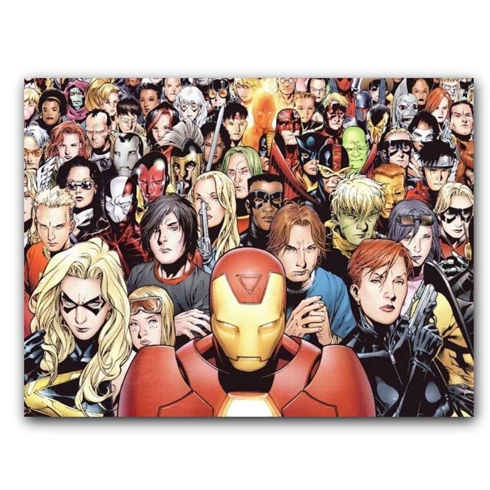 Placa  mdf  20 cm x 30 cm - marvel  bd55