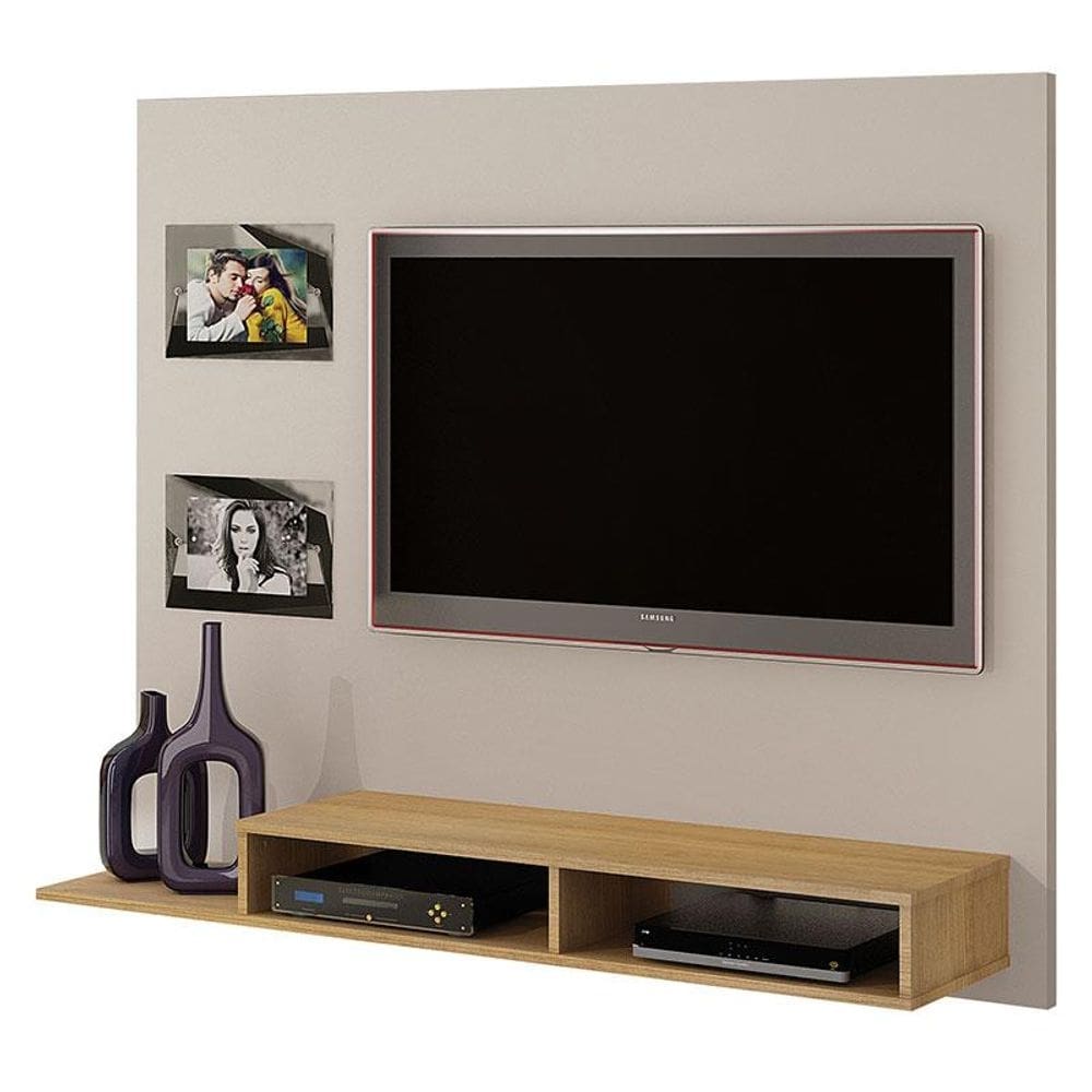 Painel para TV Hades Off White Cinamomo - Valdemóveis