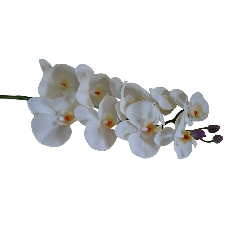 Kit 2 orquídeas artificiais silicone