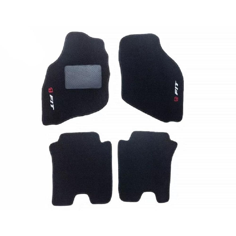 Kit tapete carpete honda fit 2004 até 2008 preto