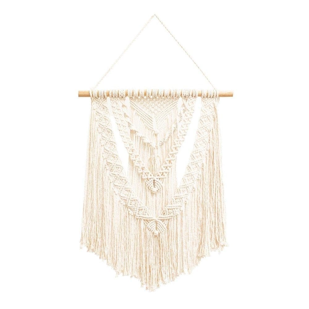 Painel macrame com fios 100 % algodão
