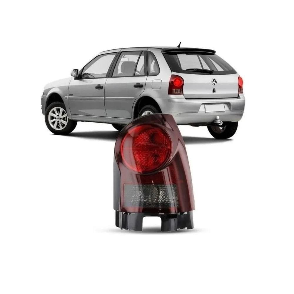 Lanterna traseira gol power g4 06 08 a 14 fumê aba preta
