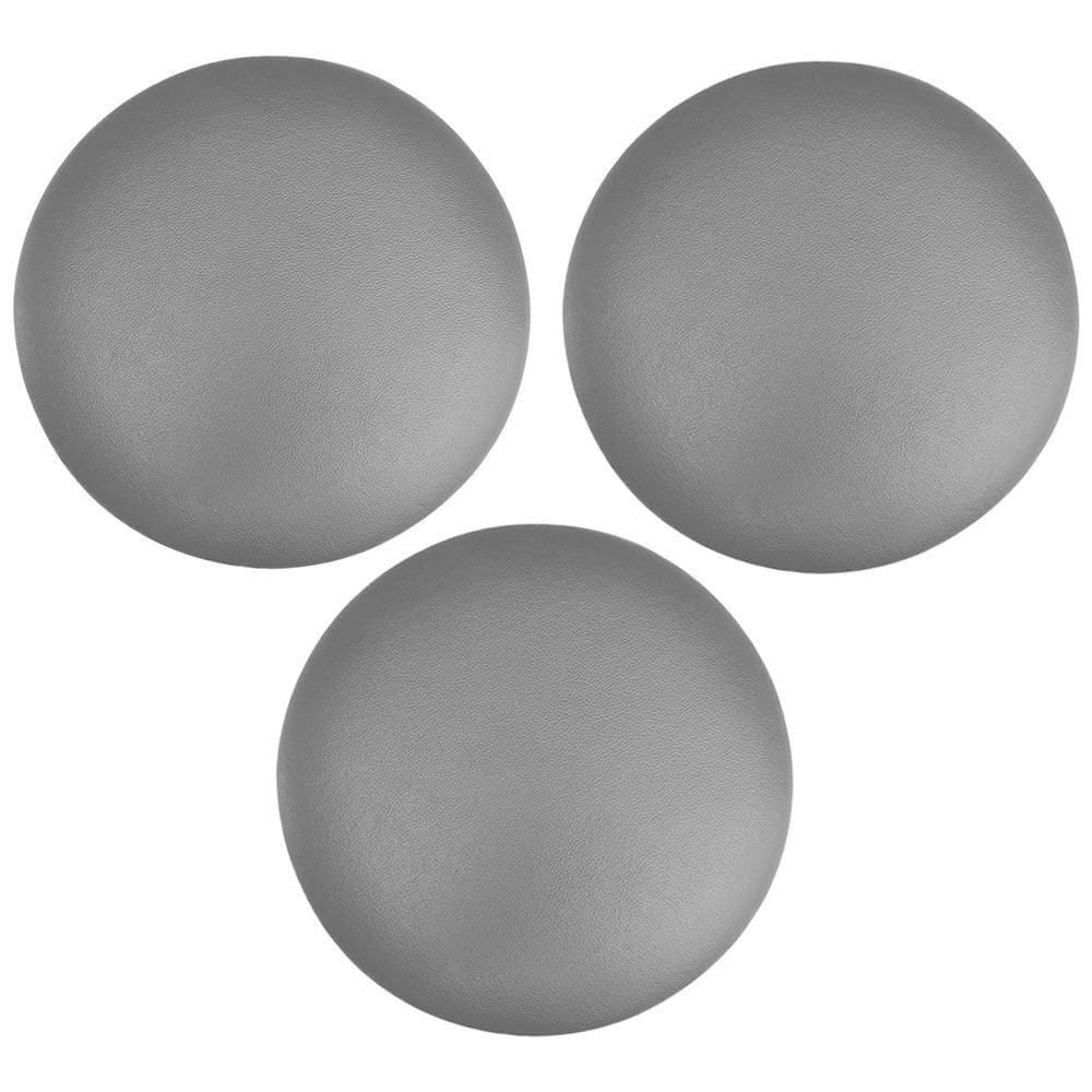 Kit 03 Assentos Redondo Cinza 30 Cm