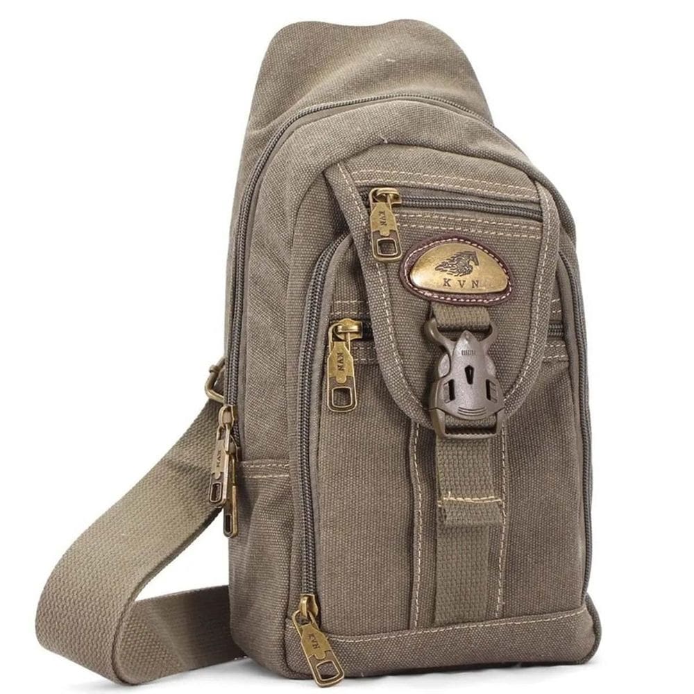 Pochete Masculina Transversal Ja8014 KVN - 3 Compartimentos