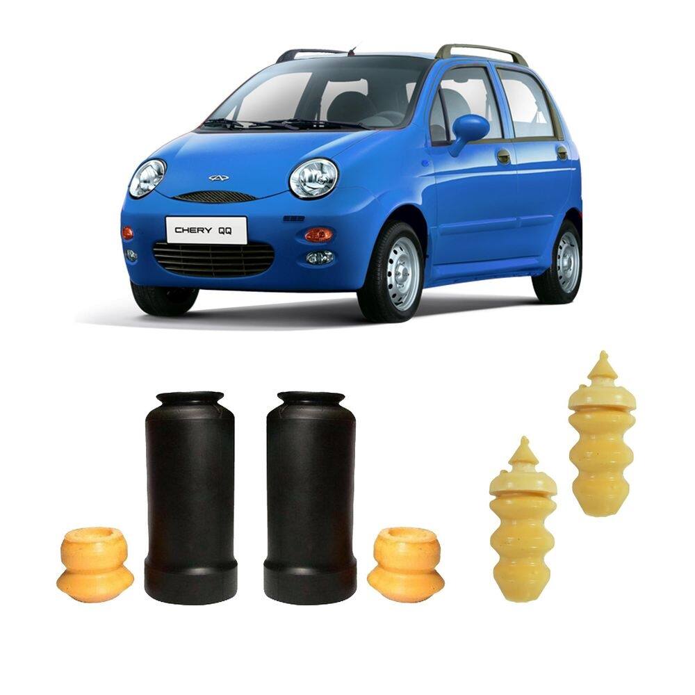 4 kit guarda pó batente amortecedor chery qq 2012 2013 2014