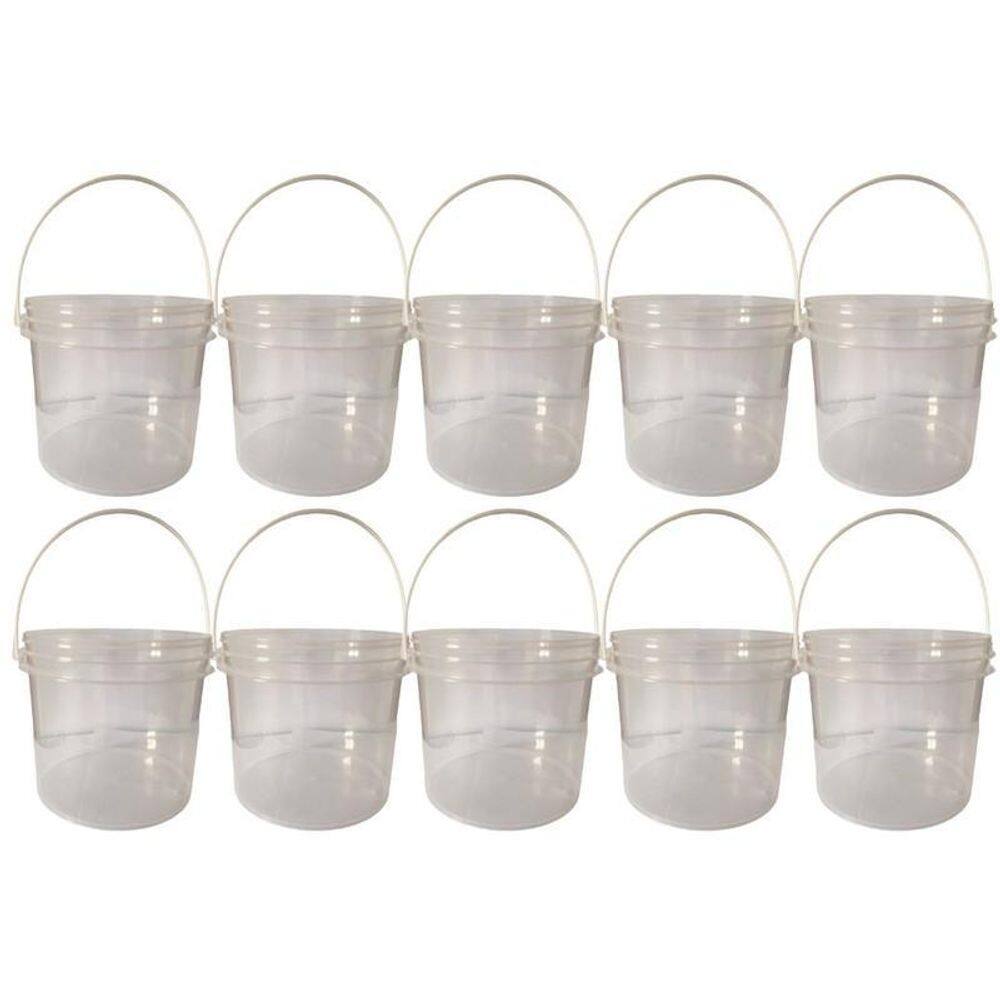 Balde transp 2.2l alça plast p caldo 10 pçs