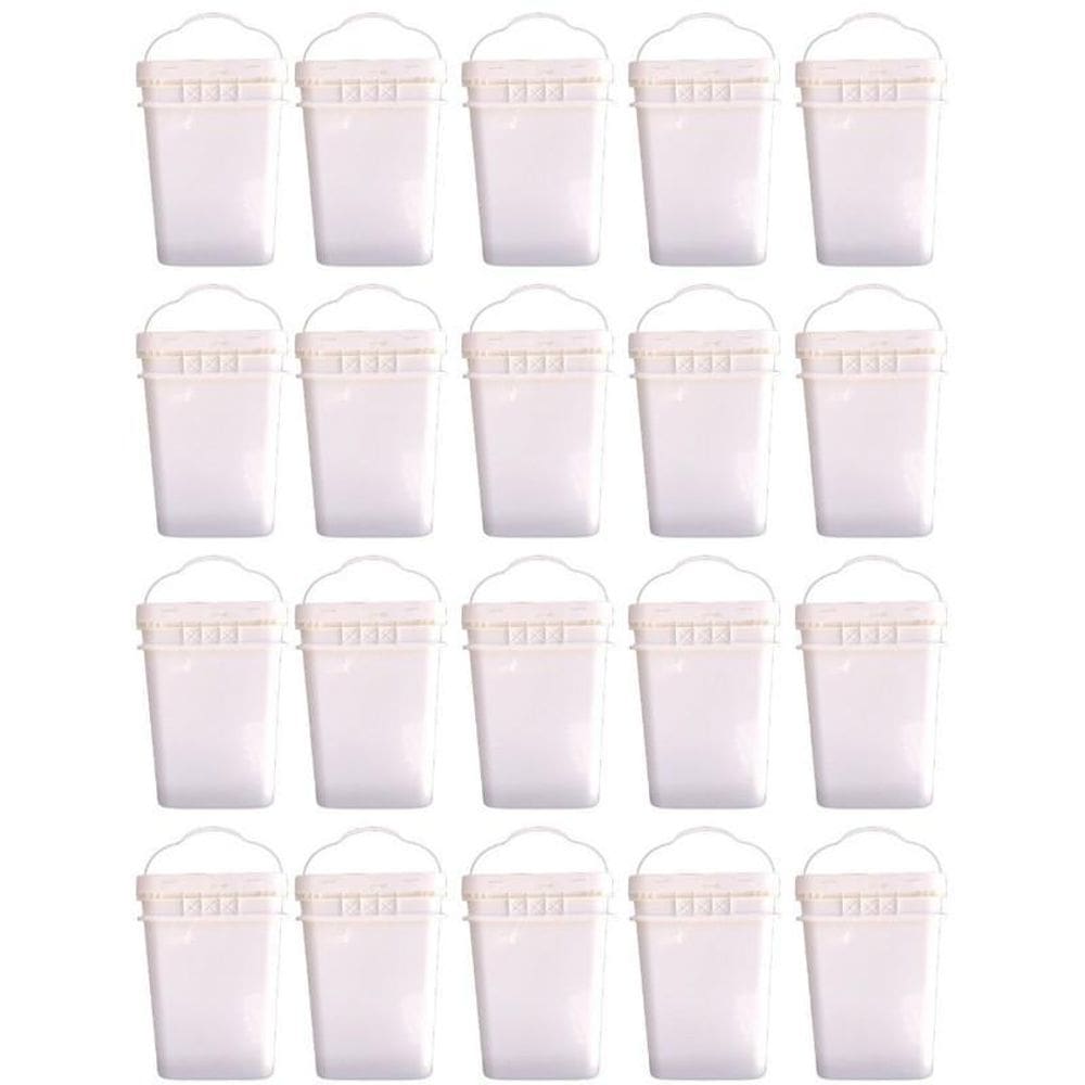 Balde retangular para microondas 20l - 20 pçs