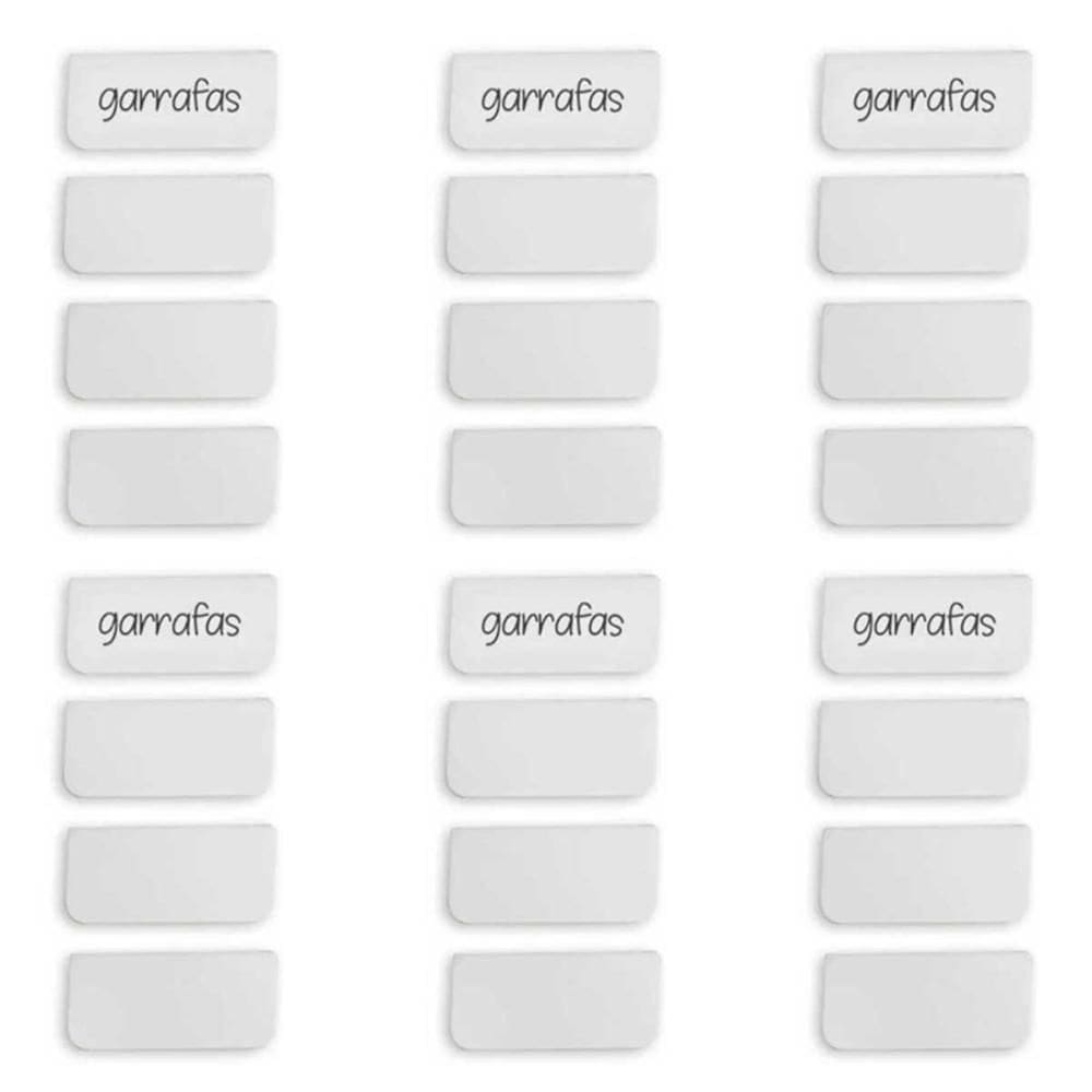 Kit 24 Placas Identificadora para Caixas OU Cube