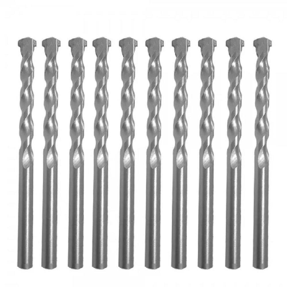 Kit 10 brocas parede concreto alvenaria 4 mm fertak 1220