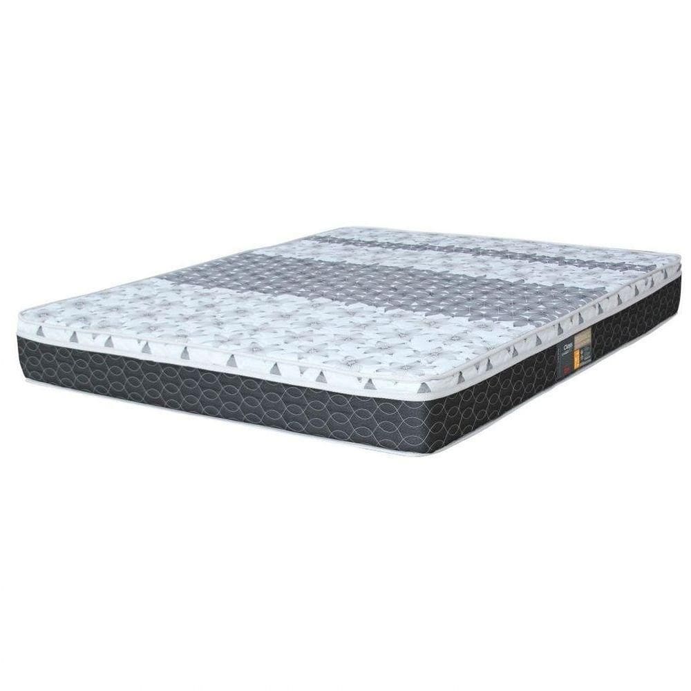 Colchão Casal Queen Mola Class Bonnel New Euro 158x198x25cm Branco/cinza - Castor