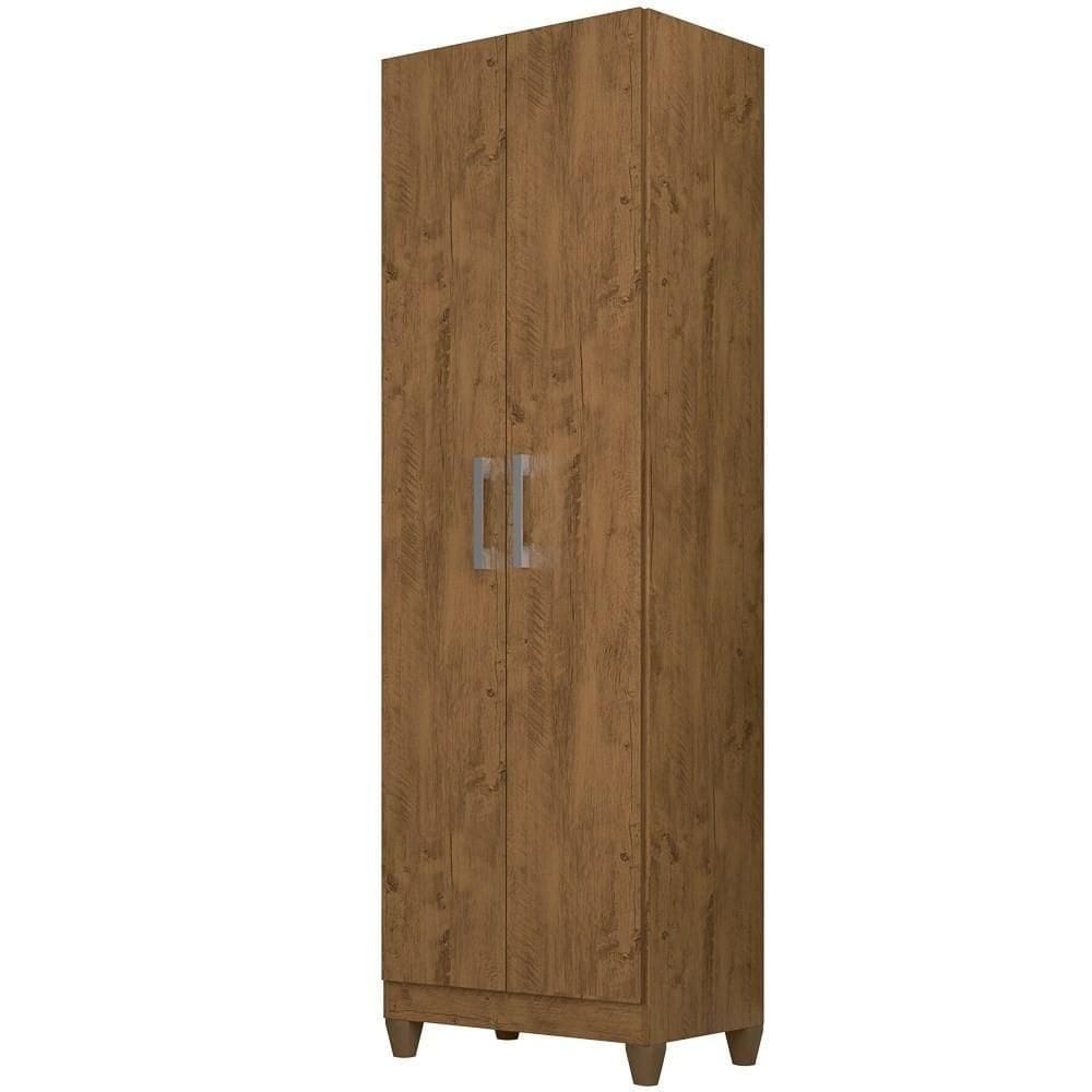 Armário Organizador Íris 2 Portas Castanho Wood Moval