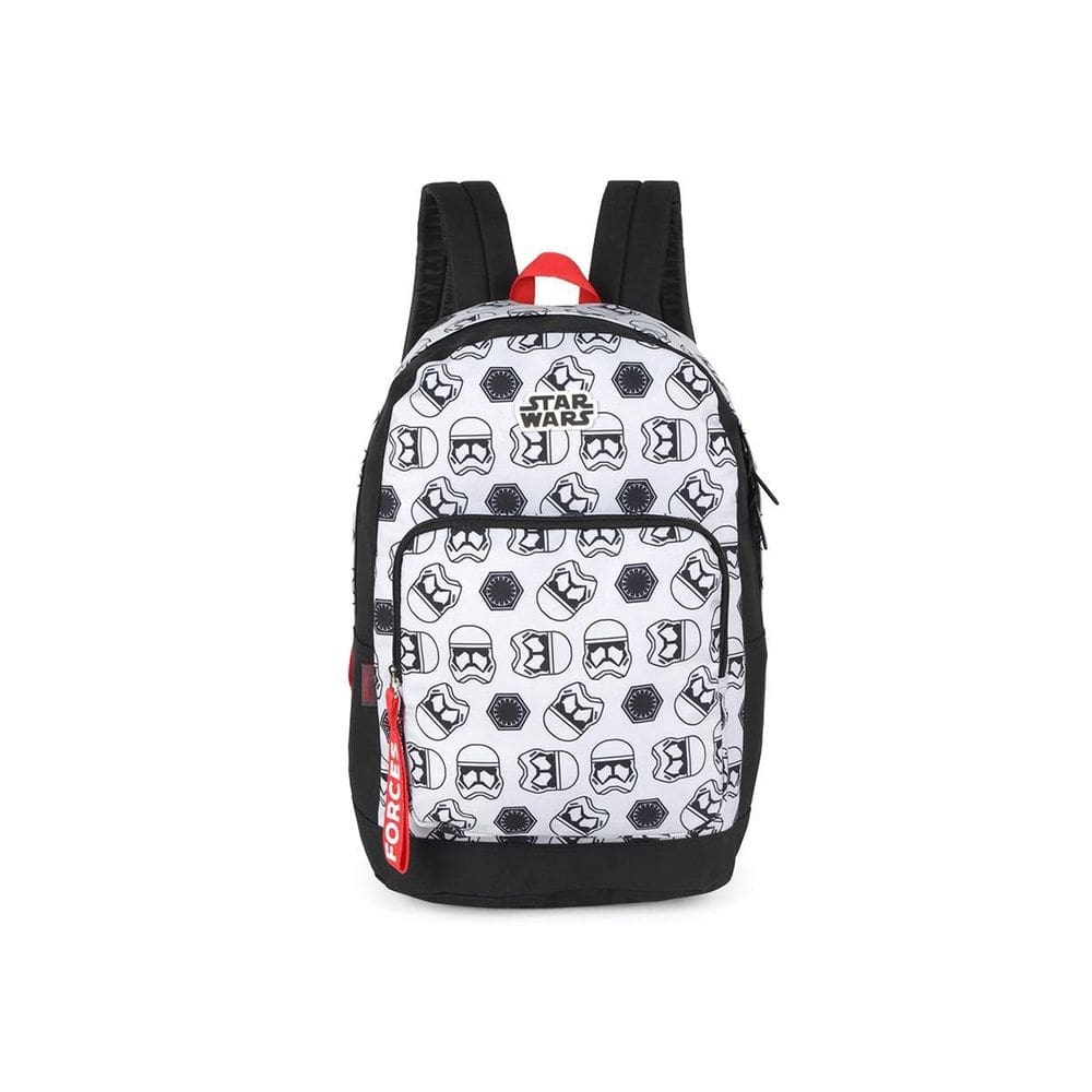Mochila escolar cinza star wars forces darth vader grande