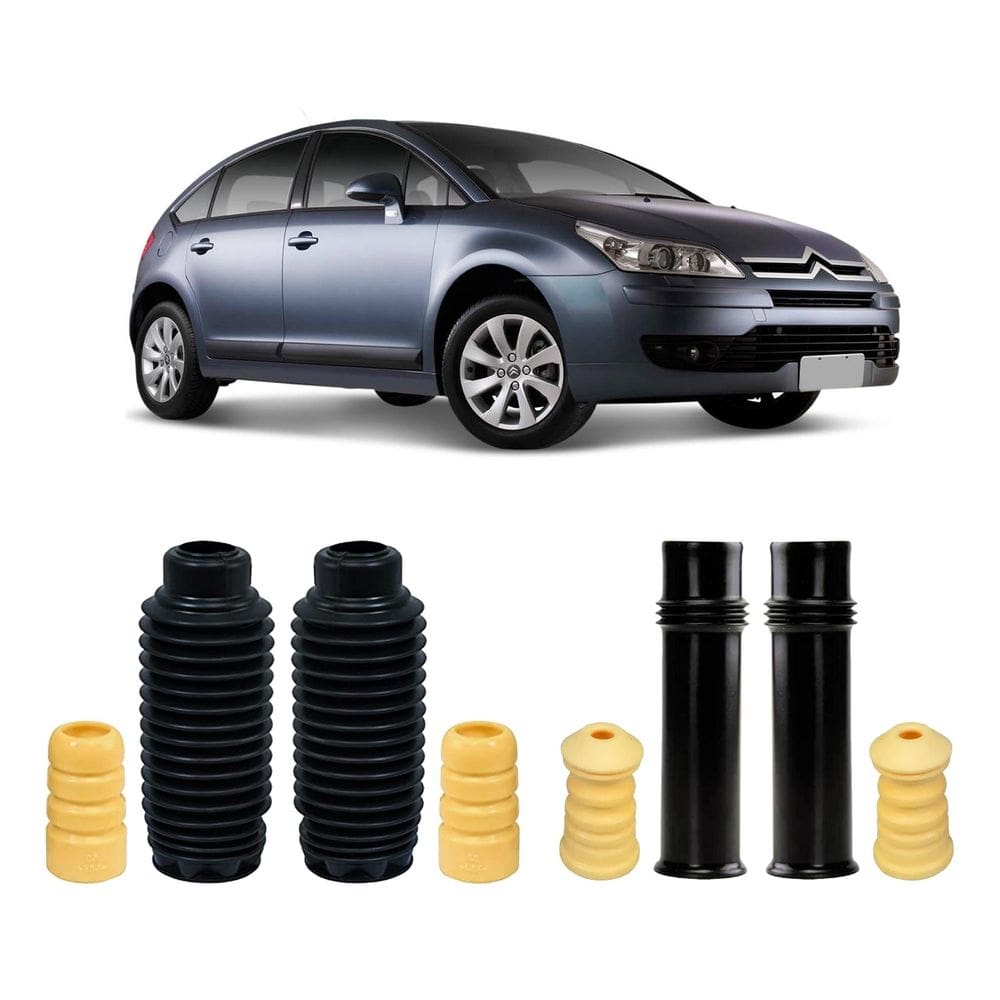 Kit batente coifa dianteiro traseiro c4 2009 2010 2011 2012