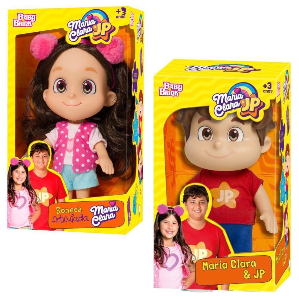Kit boneca maria clara e jp youtubers articulado