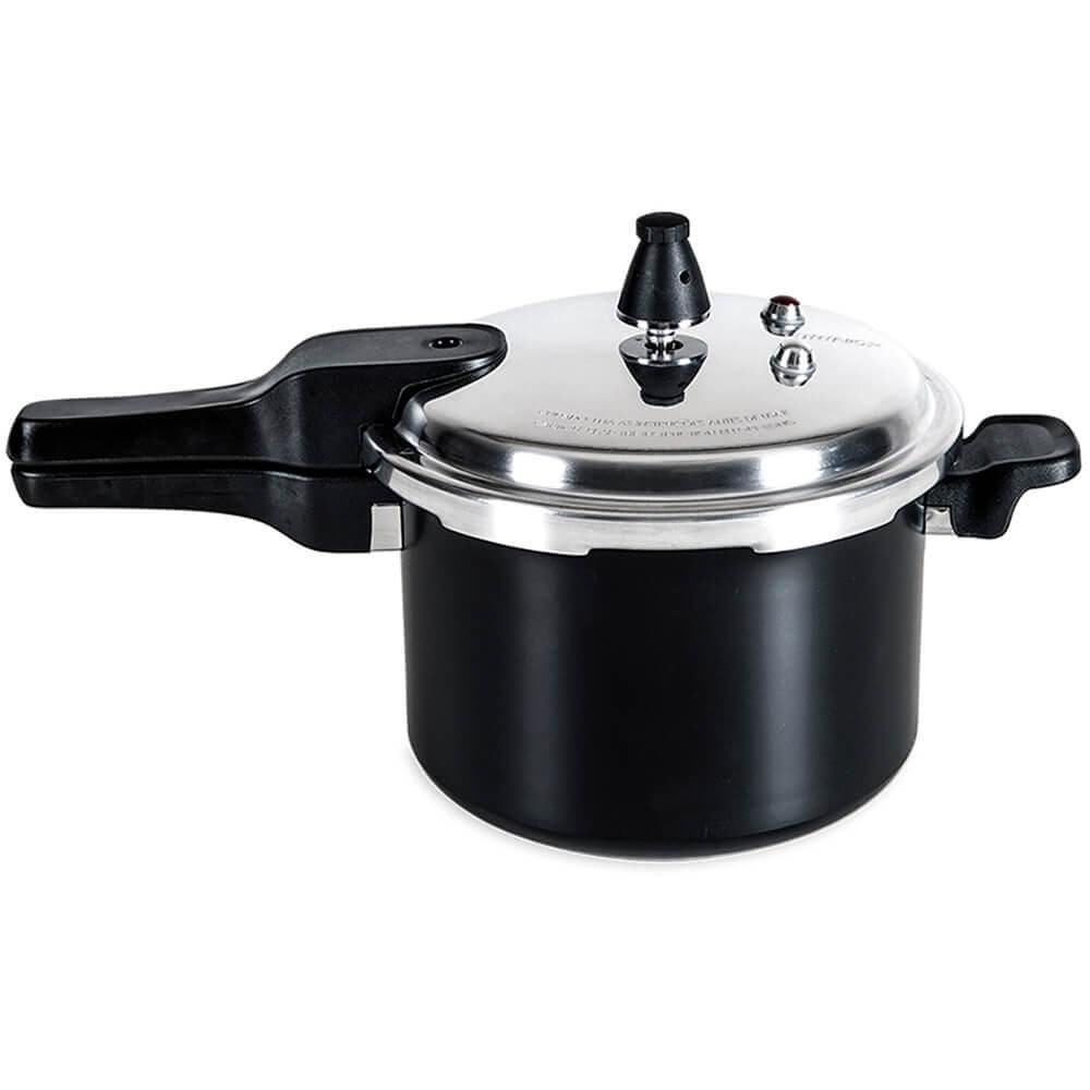 Panela de Pressão Brinox Antiaderente 4,2L Indução Ceramic Life Preto Super 4954/100